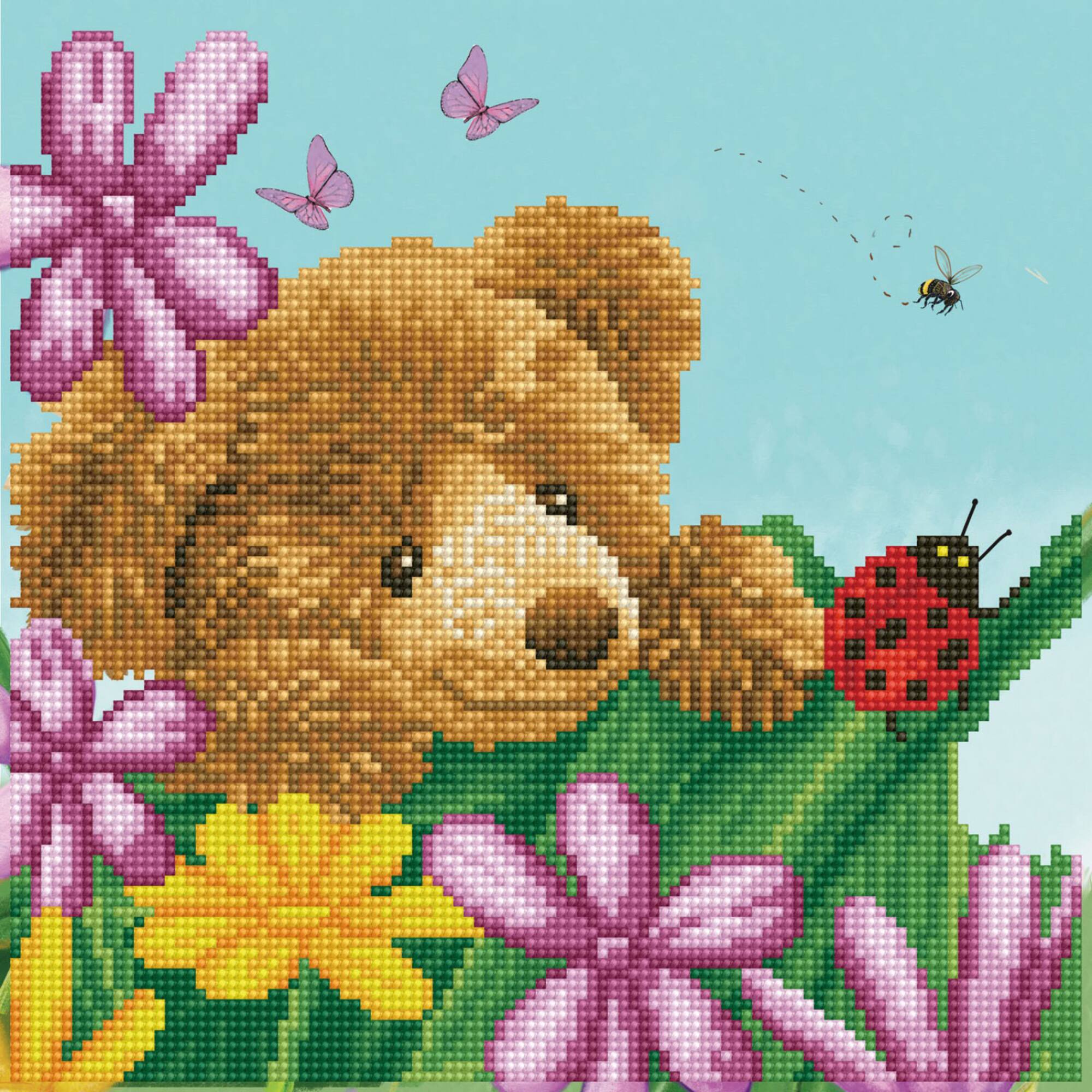 Diamond Dotz® Honey Pot Bear Hide & Seek Diamond Painting Kit